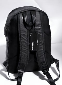 BOSS BOSS Men's Black Subtle Logo Pattern Backpack  - Image 2