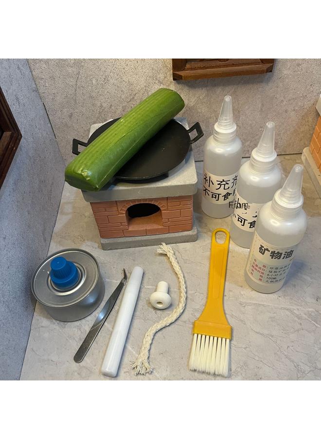 Bluejw Shake The Sound Of Brushed Rice Cake Shake The Sound Of Live Rice Cake Mini Kitchenette Real Cooking Kitchen Creative Food Play Creative Gift - Image 1