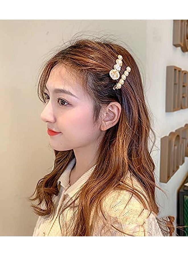 Belicia Belicia Pearls Hair Clips Claw for Women Girls Big Hair Claw Clips for Thick Thin Hair for Birthday Gifts Bling Hairpins Headwear Barrette Styling Tools Accessories - Image 2