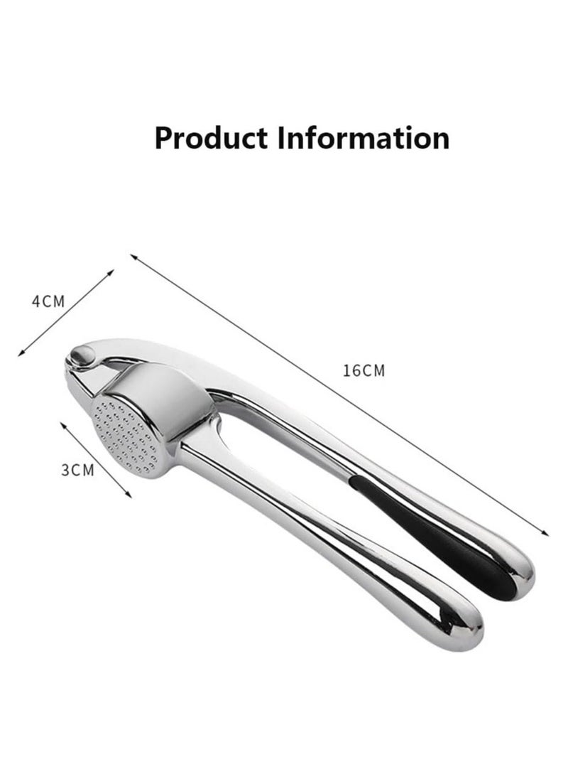 TOP CHOICE - Garlic Press Stainless Steel Premium Professional Kitchen Garlic Crusher Ergonomic Handle Rust Proof Easy Squeeze Clean Dishwasher Safe Kitchen Cooking Gadget - Image 1