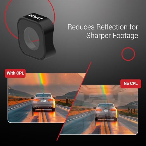 Dylect® CPL Filter for Sense 4K Max 2-Channel & Sense 4K Ultra 3-Channel Dash Cams, Reduces Glare, Enhances Colors & License Plate Visibility, Snug-Fit for Precise Adjustment (Pack of 1) - Image 2