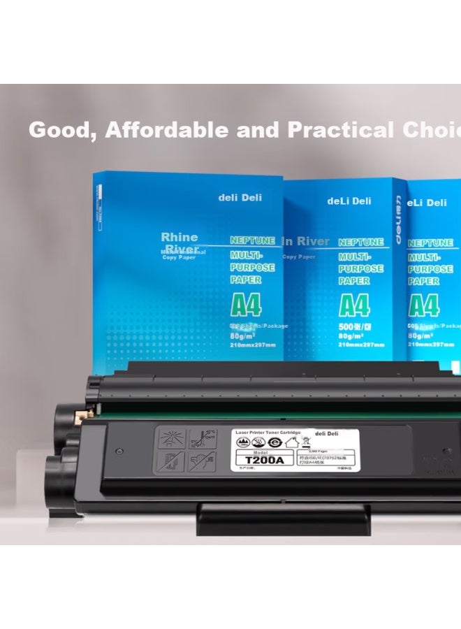 Deli T200a Toner Cartridge, Original Compatible With Deli M2000dnws, M2000dws, P2000dnws Printers, Laser Printer Toner Cartridge, 2000 Pages, 1 Piece