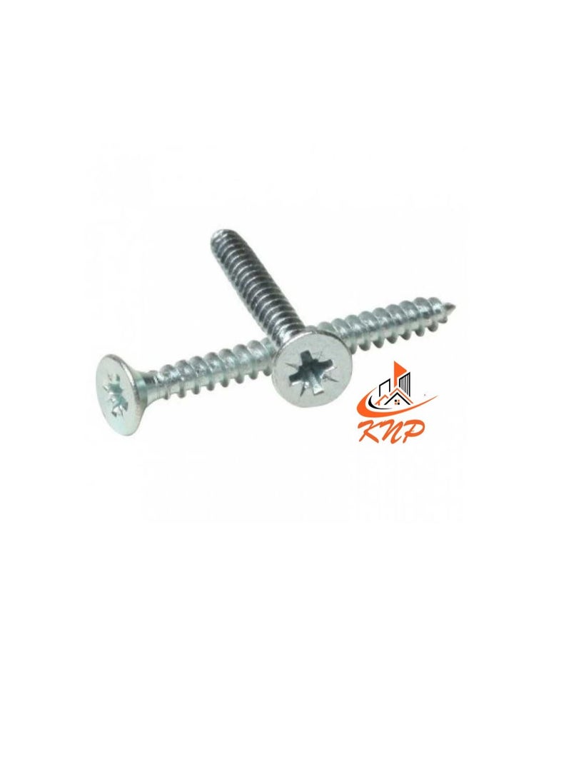 كنب KNP براغي فولاذية ذات رأس غاطس ثنائي اللولب - عبوة 200 (3/4 بوصة × 6 جم) - Image 2