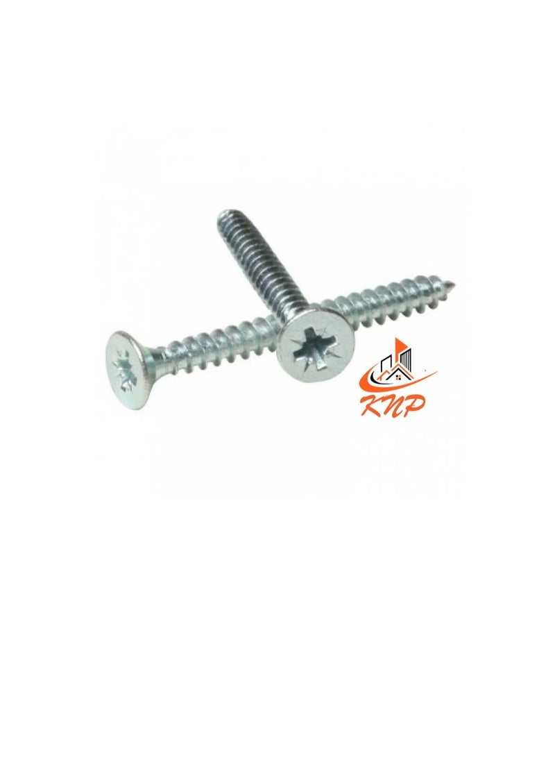 كنب KNP براغي فولاذية ذات رأس غاطس ثنائي اللولب - عبوة 200 (3/4 بوصة × 6 جم) - Image 1