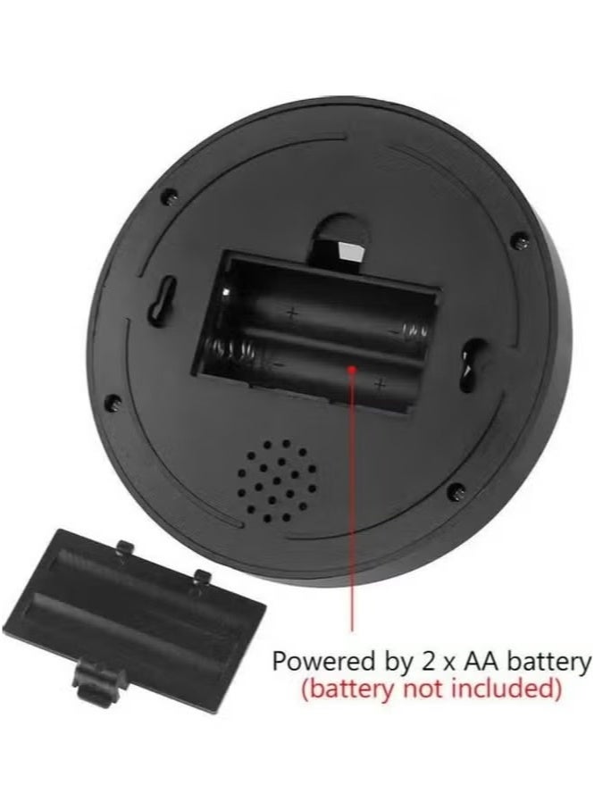 1-Piece Dummy Dome Security Camera – Fake Surveillance with Flashing Red Light (Black) - Image 4