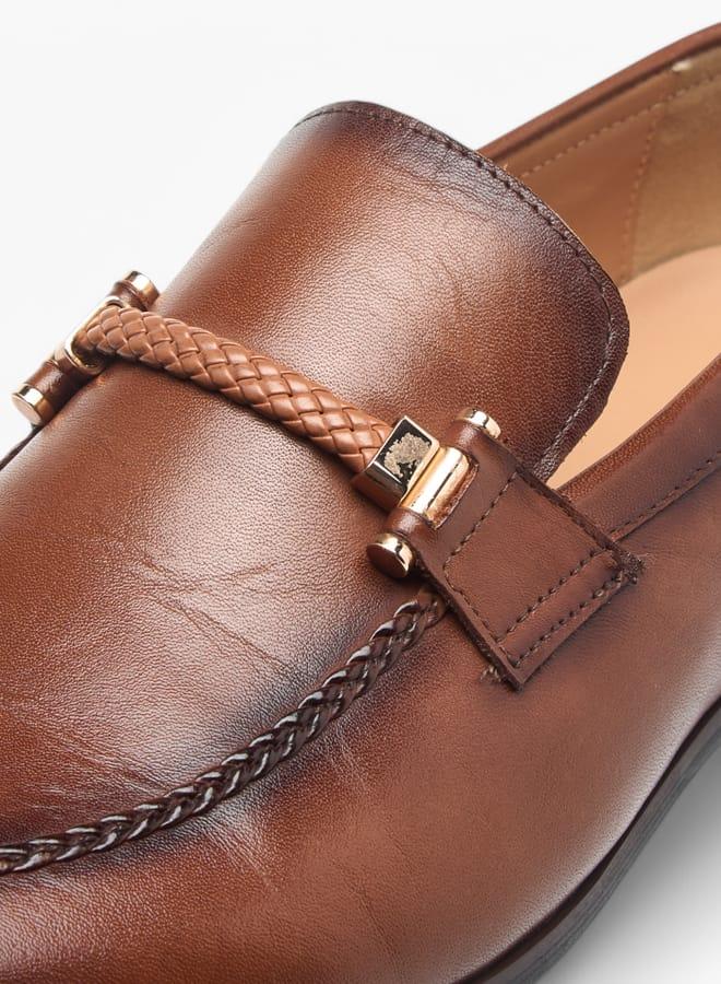 DUCHINI Men's Solid Slip-On Loafers - Image 4