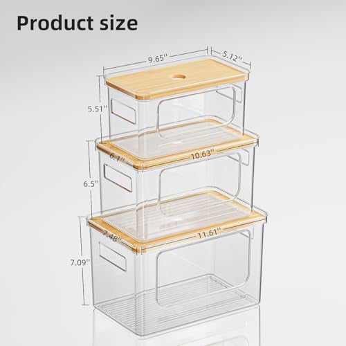 SUBEKYU Under Sink Organizer,Plastic Trash Bag Holder Dispenser,Stackable Pantry Laundry Room Home Organization,Potatoes Onions Storage Container for Kitchen,Set of 3 for 13/30/33 Gallon Bags - Image 2