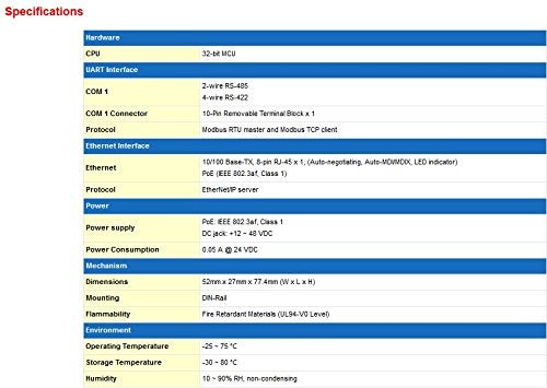 ICP Das بوابة ICP DAS USA ICP-GW-7472 Ethernet/IP إلى Modbus RTU/Modbus TCP PoE، متوافقة مع وحدات ألين برادلي. - Image 5