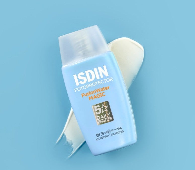ISDIN Fotoprotector Fusion Water Magic Spf 50 [50Ml] – Oil-Free Daily Facial Sunscreen With Vitamin E And Hyaluronic Acid For An Invisible Finish - Image 1