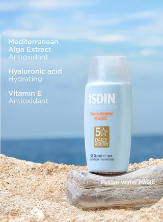 واقي الشمس فوسيون ووتر ماجيك SPF 50 [50 مل] – واقي شمس يومي خالي من الزيوت مع فيتامين E وحمض الهيالورونيك لإنهاء غير مرئي - view 4