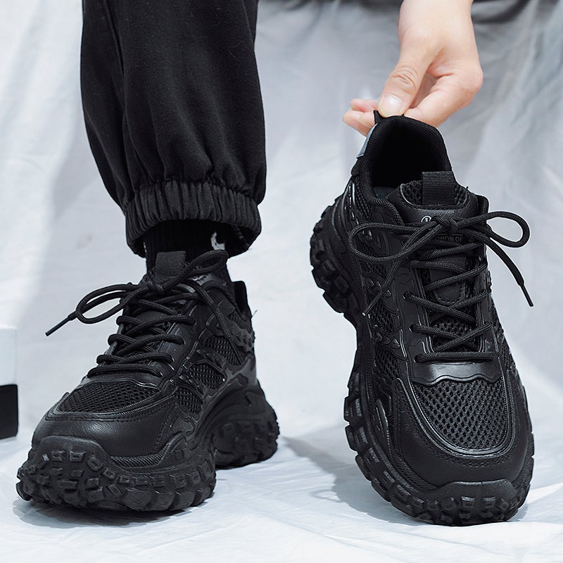 Labor Insurance Shoes Men'S Summer Breathable Wear-Resistant Autumn Work Shoes Men'S Black Sports Work Dad Men'S Shoes - Image 2