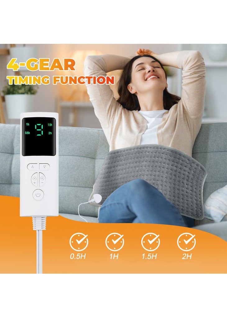 لابفي وسادة تدفئة كهربائية بـ 9 سرعات لضبط درجة الحرارة ووسادة تدفئة مؤقتة بـ 4 سرعات ووسادة تدفئة متعددة الوظائف مع تحكم ذكي في درجة الحرارة وبطانية كهربائية للعلاج الطبيعي - Image 1