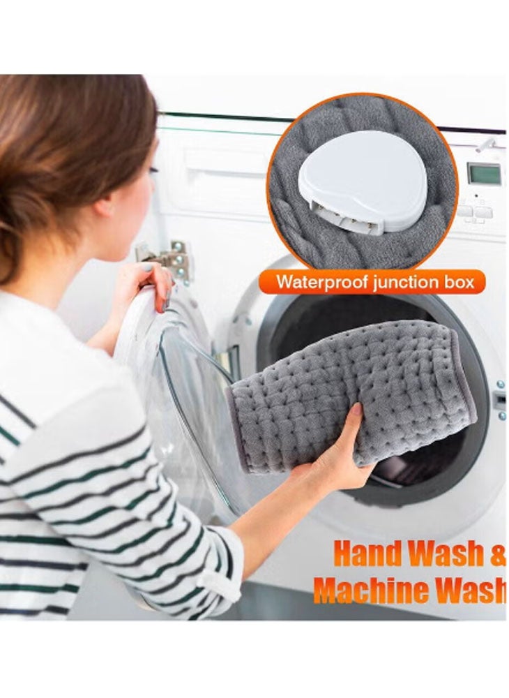 لابفي وسادة تدفئة كهربائية بـ 9 سرعات لضبط درجة الحرارة ووسادة تدفئة مؤقتة بـ 4 سرعات ووسادة تدفئة متعددة الوظائف مع تحكم ذكي في درجة الحرارة وبطانية كهربائية للعلاج الطبيعي - Image 5