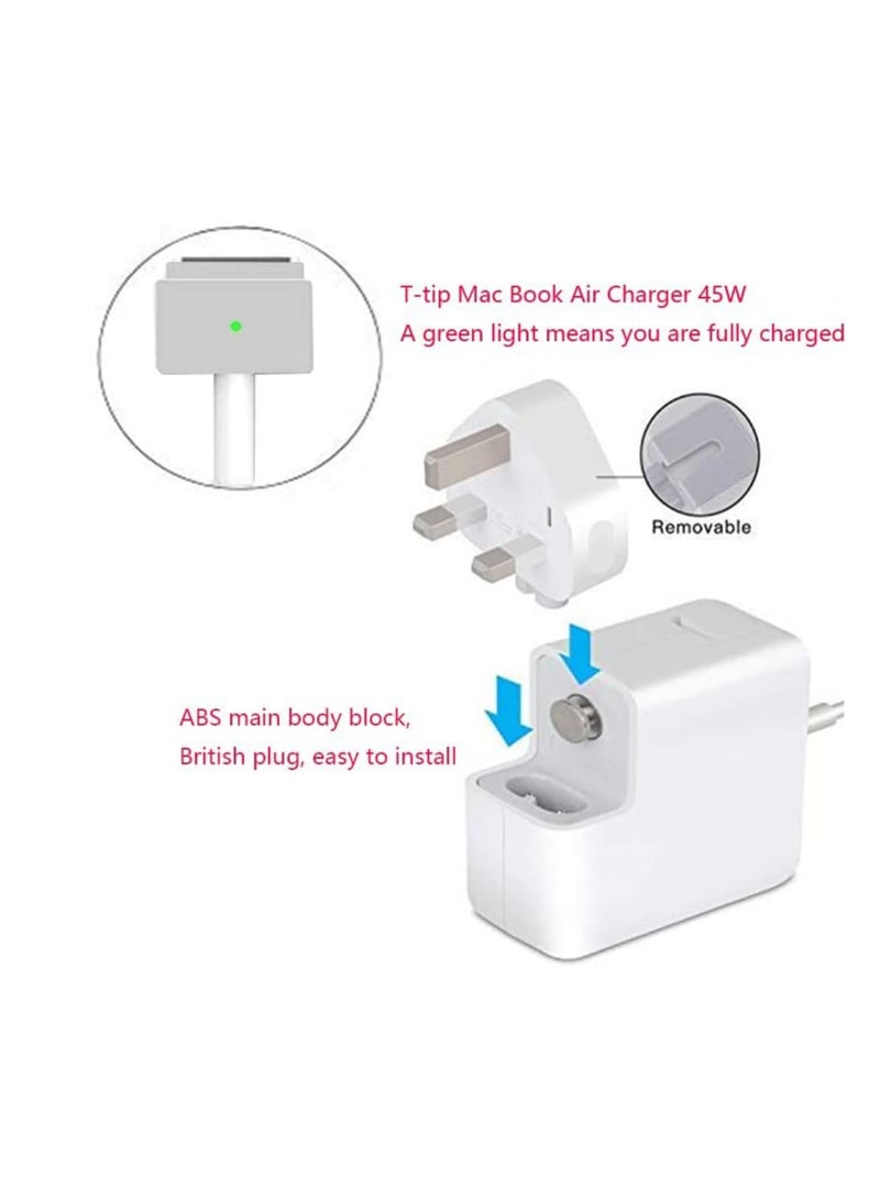 Max Power 60W T-pin T-tip AC Power Adapter Magsafe2 Charger for MacBook Pro Charger 13 Inch 2012 2013 2014 2015 for Model A1435 A1502 A1425 A1465 A1436 A1466 - Image 2