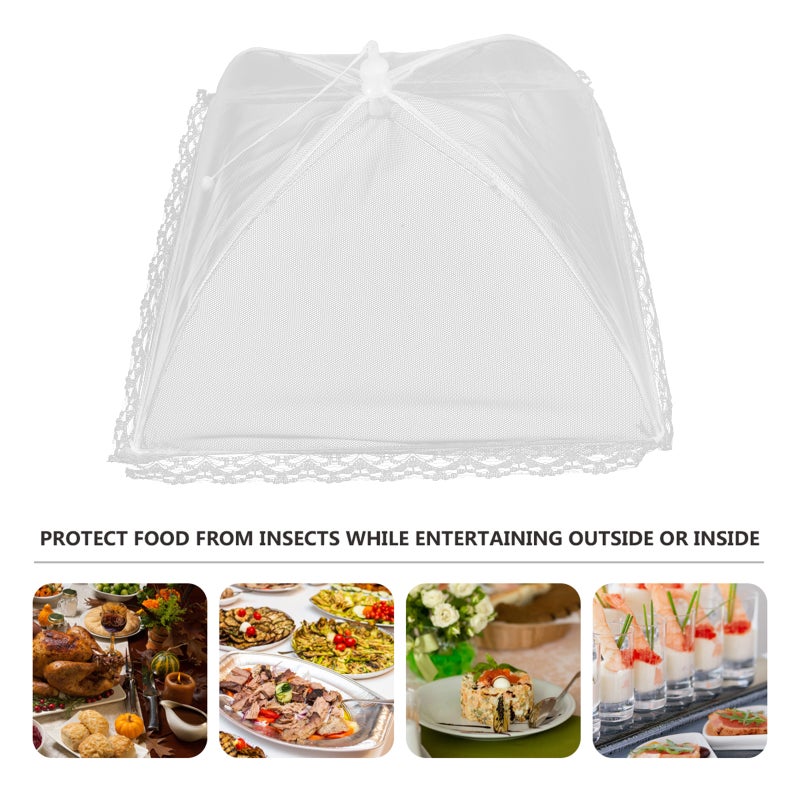 6pcs Food Cover Foldable Food Cover Kitchen Food Preservation Cover - Image 1