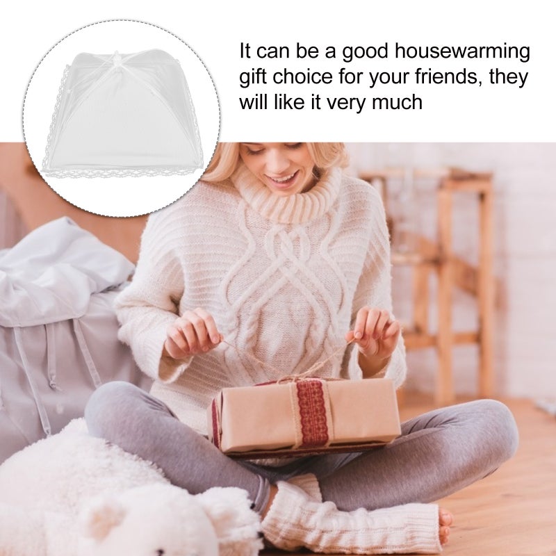 6pcs Food Cover Foldable Food Cover Kitchen Food Preservation Cover - Image 3