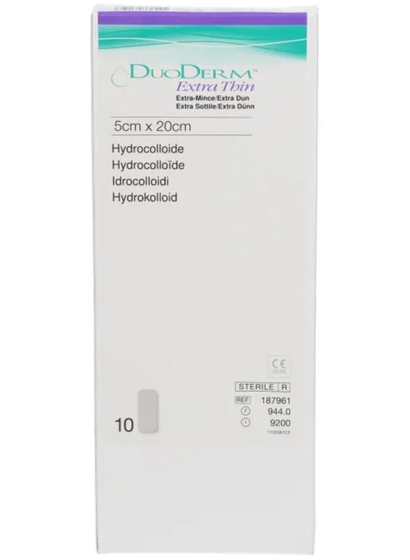 ConvaTec DuoDERM Extra Thin Hydrocolloid Wound Dressing, 5 x 20 cm - Image 4