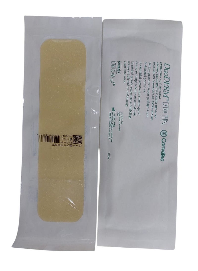 ConvaTec DuoDERM Extra Thin Hydrocolloid Wound Dressing, 5 x 20 cm - Image 3