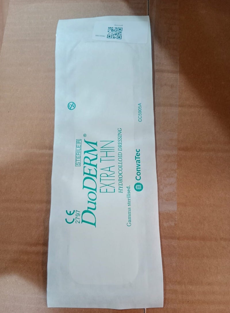 ConvaTec DuoDERM Extra Thin Hydrocolloid Wound Dressing, 5 x 20 cm - Image 1