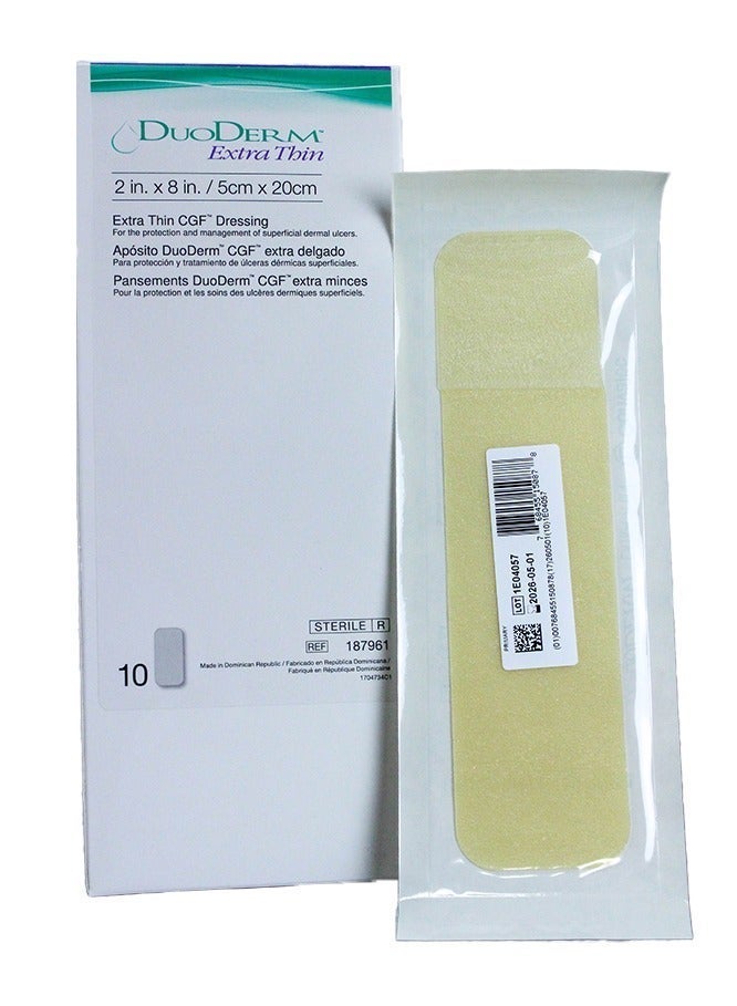ConvaTec DuoDERM Extra Thin Hydrocolloid Wound Dressing, 5 x 20 cm - Image 2