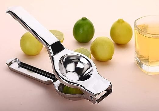Kitchenbuzz Premium Stainless Steel Lemon Squeezer with Bottle Opener Manual Citrus Press Silver - Image 4