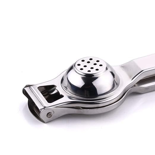 Kitchenbuzz Premium Stainless Steel Lemon Squeezer with Bottle Opener Manual Citrus Press Silver - Image 5