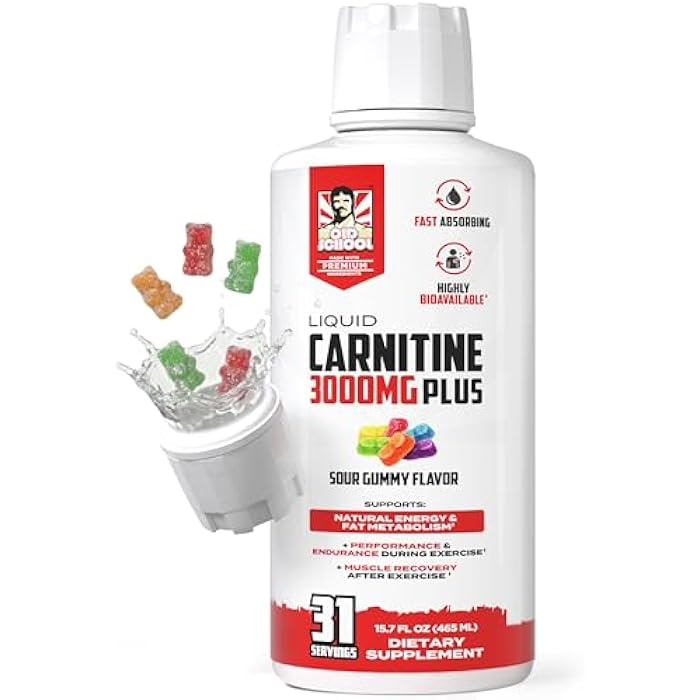 Old School Labs Liquid L-Carnitine 3000mg | Advanced 4-in-1 Formula with Acetyl L-Carnitine, L-Tartrate, ProGBB® & Vitamin B Complex, Stimulant-Free High Absorption L Carnitine Supplement for Energy & Metabolism 16oz - Image 1