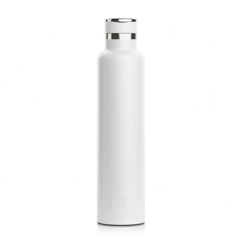 RTIC 26oz Journey Water Bottle Ceramic Lined Metal Stainless Steel Vacuum Insulated, BPA Free, Reusable, for Water, Hot and Cold Drinks, Travel, Sports, Camping, White - Image 1