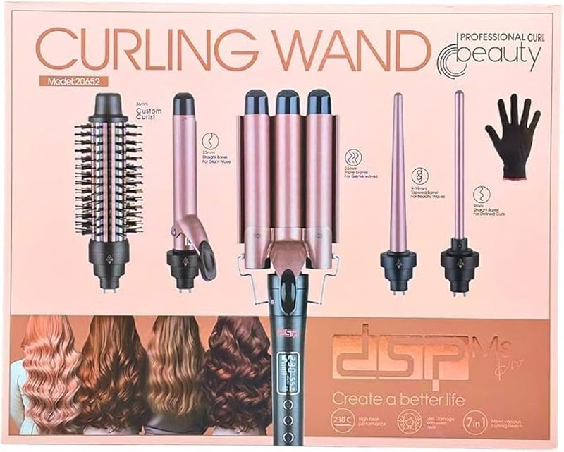 7 in 1 Automatic Hair Curling Iron Curling Iron Automatic Hair Curler Curling Iron for Curly Hair and Wavy Curlers - Image 2