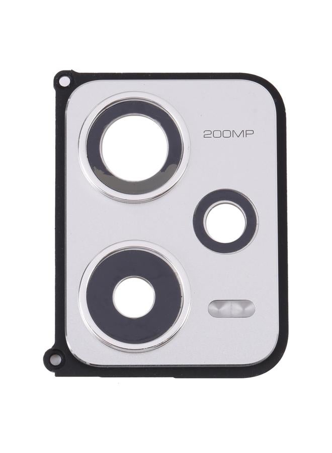 erorex Back Camera Lens Frame for Xiaomi Redmi Note 12 Pro+ (Silver) - Image 1