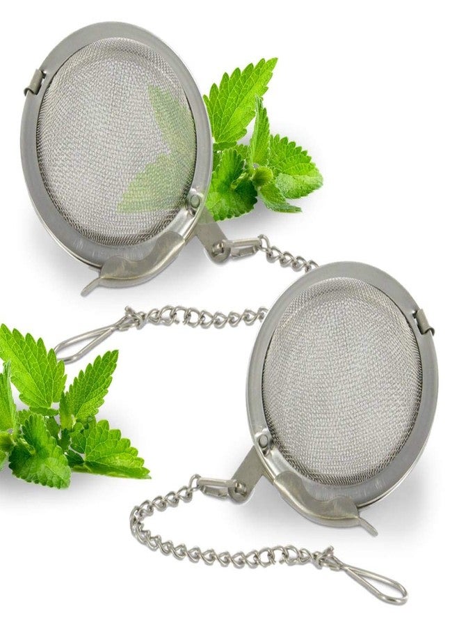 هابي سايلز مجموعة من قطعتين من مصفاة شاي من الفولاذ المقاوم للصدأ مقاس 2 بوصة من هابي سيلز - Image 1