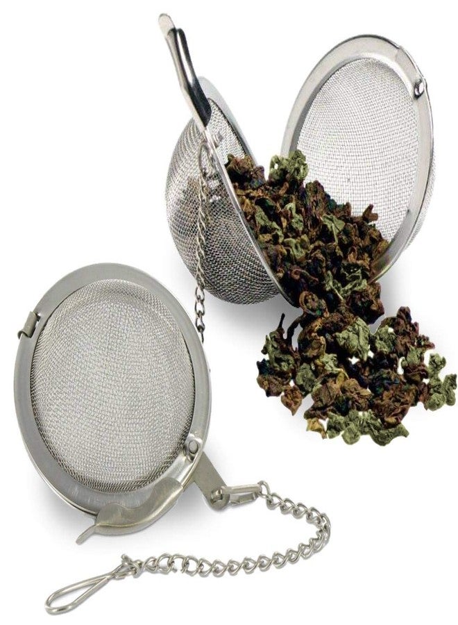 هابي سايلز مجموعة من قطعتين من مصفاة شاي من الفولاذ المقاوم للصدأ مقاس 2 بوصة من هابي سيلز - Image 2