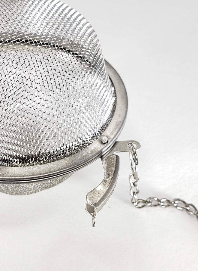 هابي سايلز مجموعة من قطعتين من مصفاة شاي من الفولاذ المقاوم للصدأ مقاس 2 بوصة من هابي سيلز - Image 5