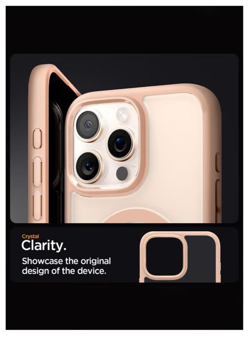 Spigen Ultra Hybrid MagFit for iPhone 16 Pro Case Cover with MagSafe (2024) Rose Titanium - Image 4