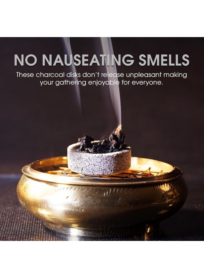 Sunlight Charcoal Tablets for Incense - Quick Light Coal Tablets - 33 mm Charcoal Discs - 100 Pack - Image 5