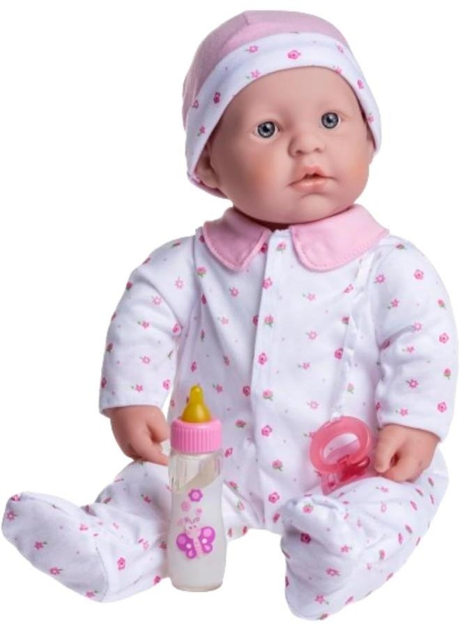 JC TOYS JC Toys La Baby Caucasian Doll 11 inches - Pink  - Image 1