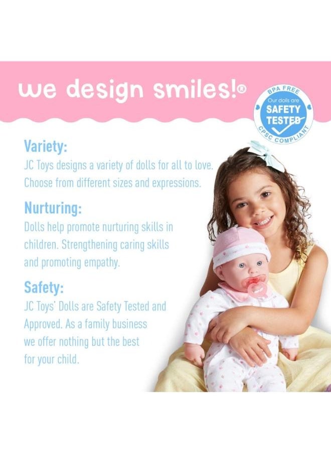 JC TOYS JC Toys La Baby Caucasian Doll 11 inches - Pink  - Image 3