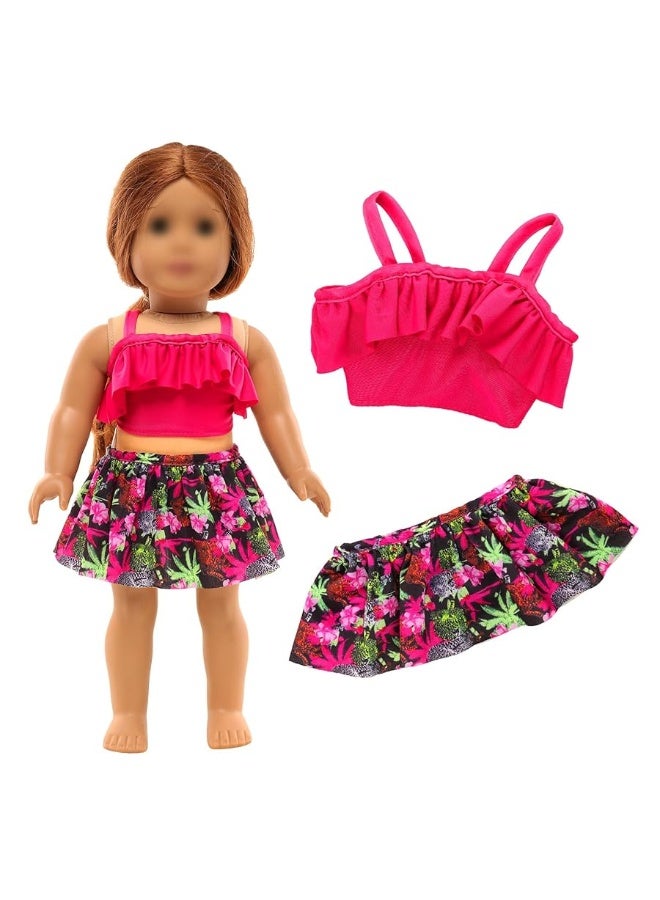 Barwa 18 Inch Doll Clothes Accessories 3 Sets Princess Mermaid Tail Outfits Dress Swimsuit Bikini Tops Underwear Swimwear for 18 Inch Dolls - Image 1