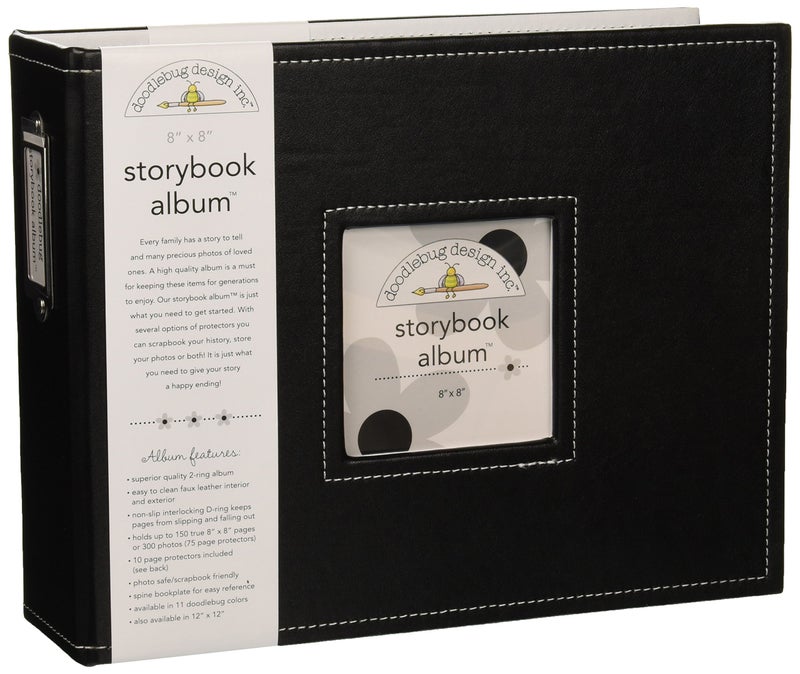 Doodlebug Design Storybook for Scrapbooking Album, 8 by 8-Inch, Beetle Black - Image 5