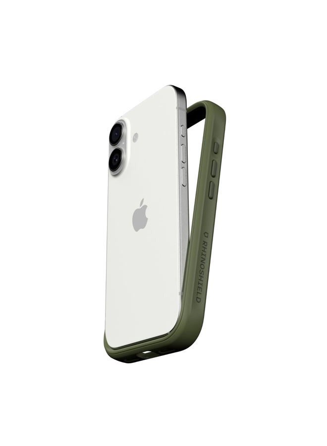 RHINOSHIELD Case Compatible with [iPhone 17] Mod NX: Modular Case without Back, Minimalist Design, Shockproof Exceeding Military Protection Standards - Khaki Green - Image 1