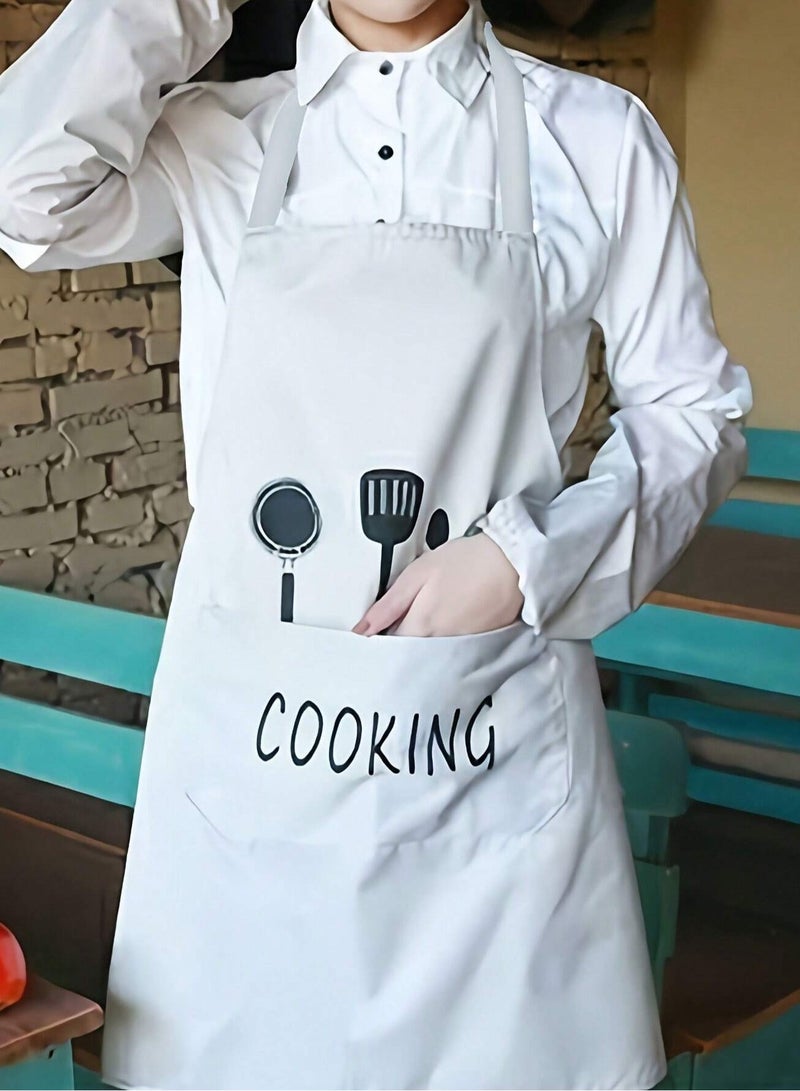 مريلة مطبخ بجيوب مقاومة للماء والزيت، وقاية عصرية لعشاق الطبخ مناسبة للجنسين  - Image 4