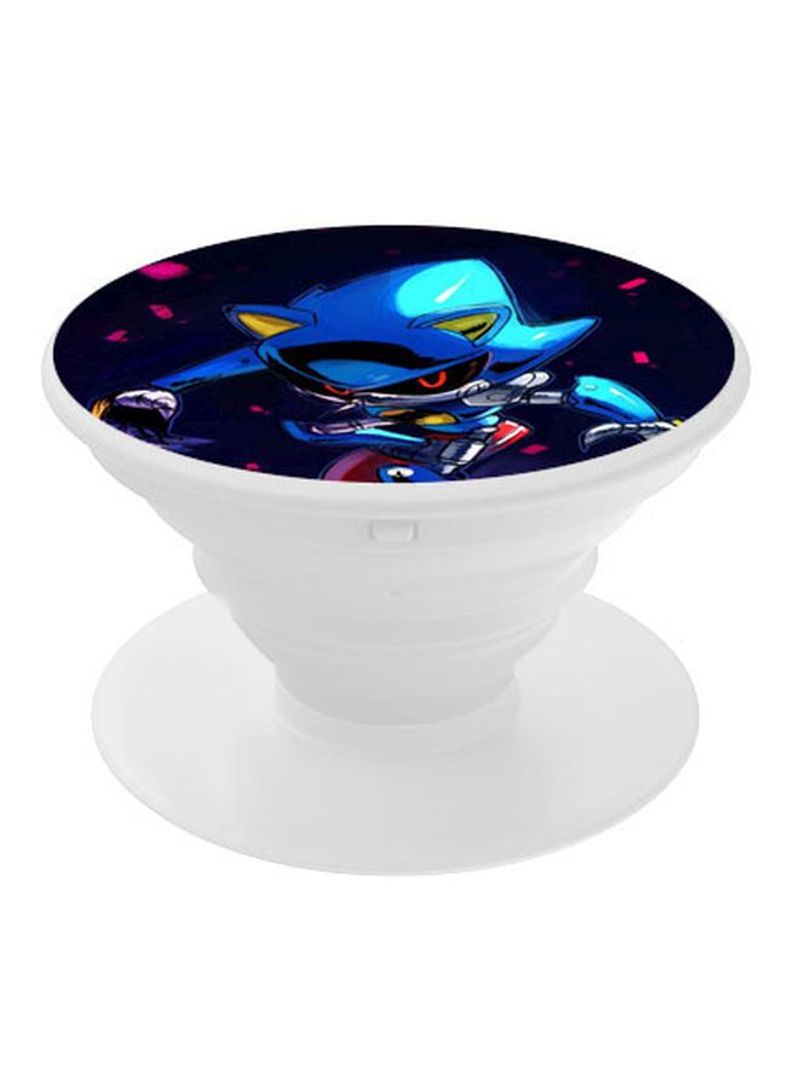 RKN Printed Pop Up Finger Grip Phone Holder Blue/Pink/White - Image 2