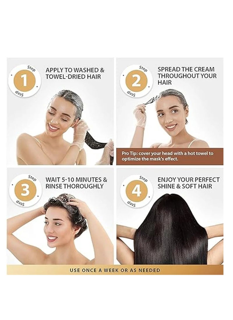 Karseell - Karsell Collagen Deep Repair Hair Mask with Argan Oil and Collagen - 500ml - Image 1