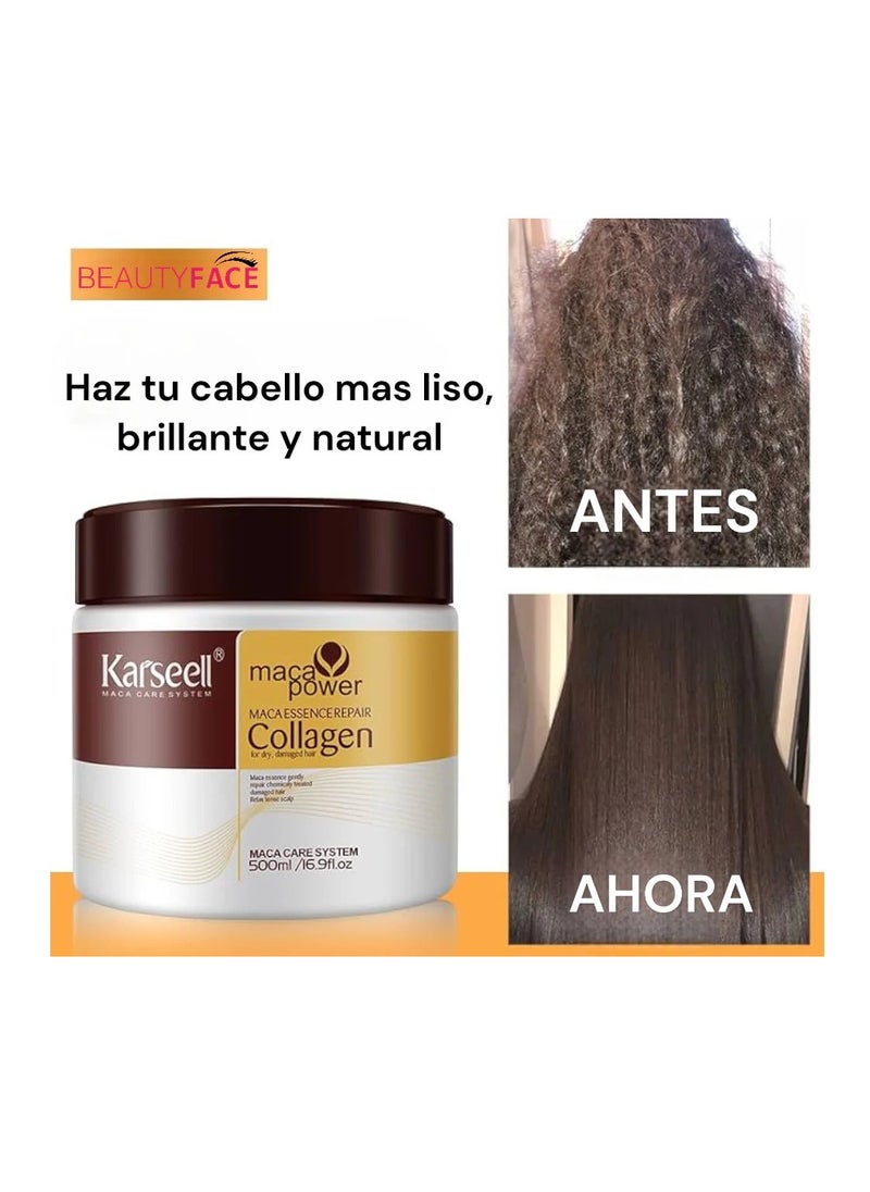 Karseell - Karsell Collagen Deep Repair Hair Mask with Argan Oil and Collagen - 500ml - Image 1