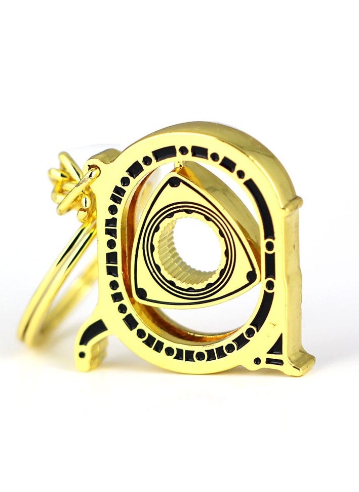 Generic Gold Color Rotary Rotor Engine Keychain, Stress Relief Toys  - Image 1