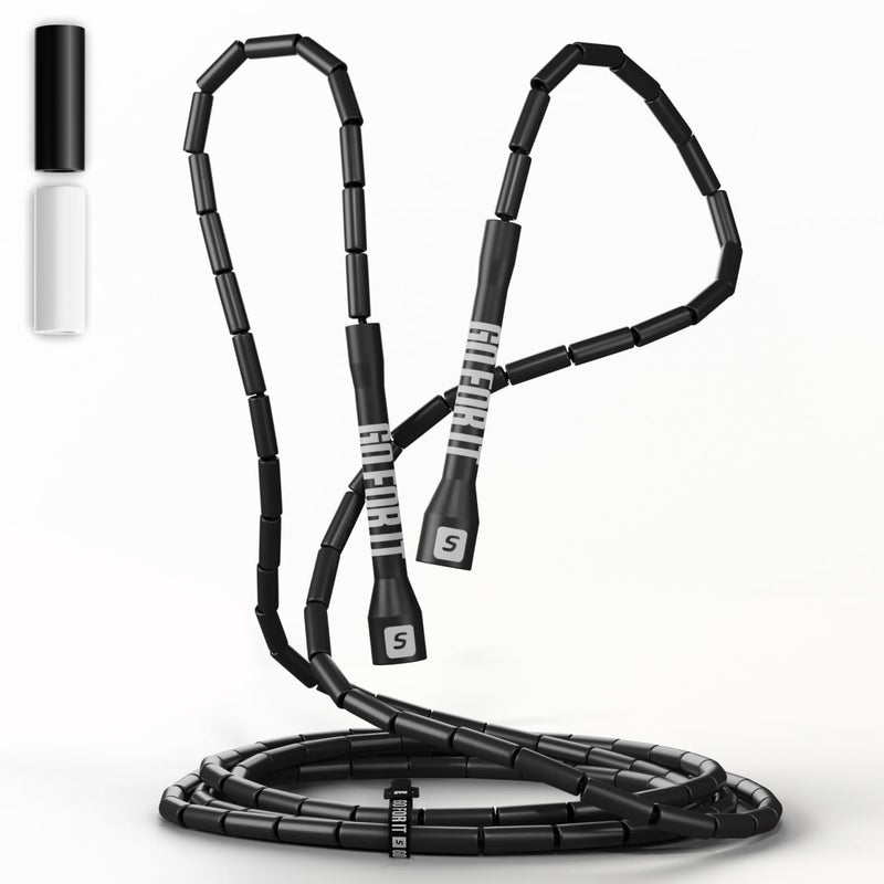 Sportbit CustomFit Beaded Jump Rope Adjustable Length for Kids Adults Men Women Durable Fitness Rope for Gym Home - Image 2