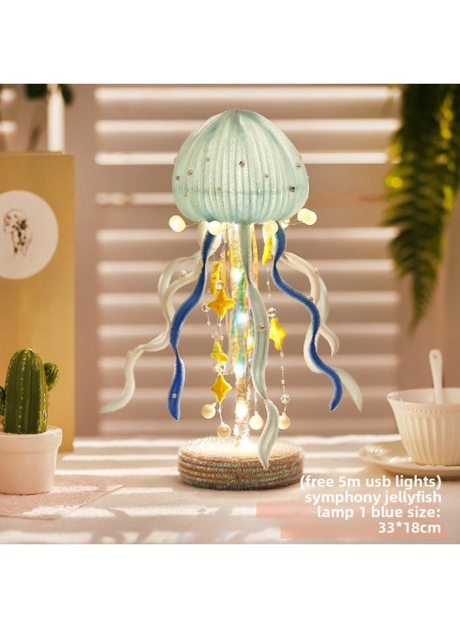 Jellywater Lamp Twist Rod Hand-woven Diy Material Bag Night Light For Girlfriends Women's Day Gift 
