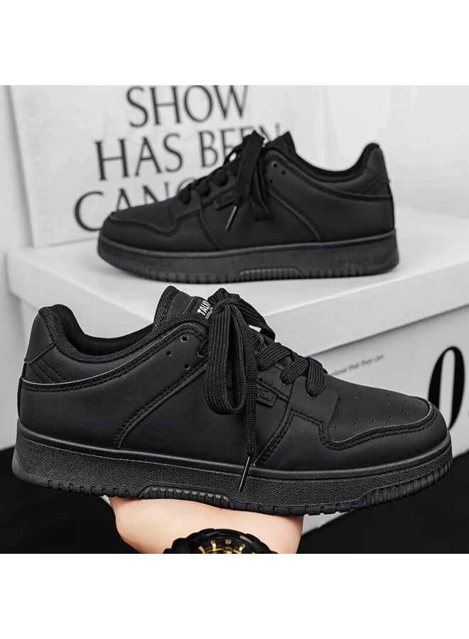 Talking Tom Shoes For Men And Women, Youth Sports Outdoor Casual Sneakers, Classic Skateboard Shoes, Pure Black, Size 40 - Image 2