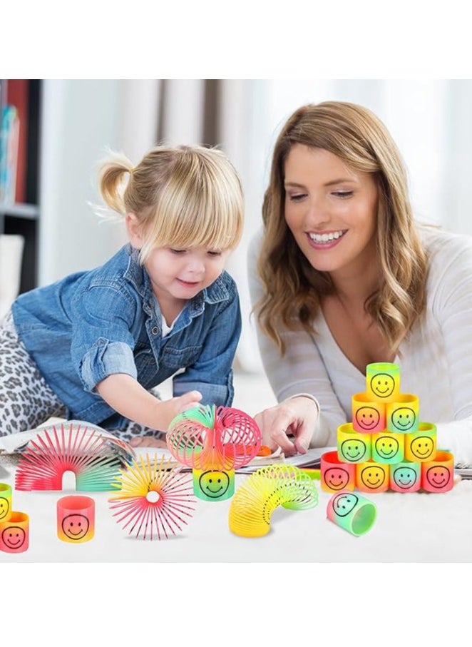 Generic Pack of 12 Smiley Rainbow Spiral Springs Magic Rainbow Puzzle Gift Children's Birthday Educational Toy  - Image 3