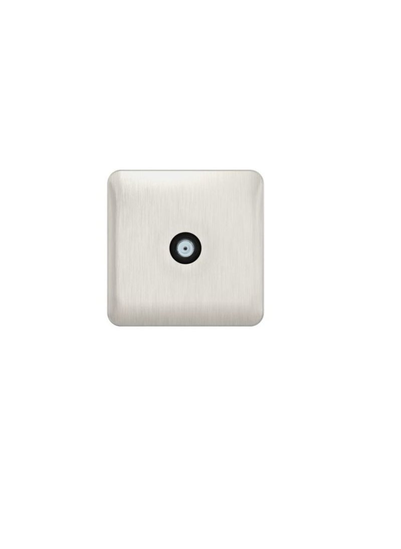Schneider Electric Schneider Electric GGBL7030BSSS Lisse - Satellite Socket F Type -1 Gang Stainless Steel with Black Interior  - Image 3
